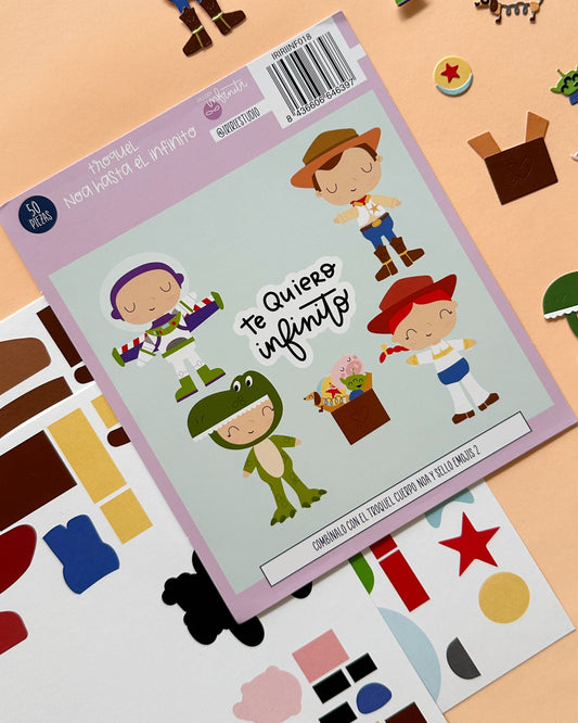 PACK HASTA EL INFINITO (troquel + troquelable) - COLEC. INFINITA - SCRAPBOOKING