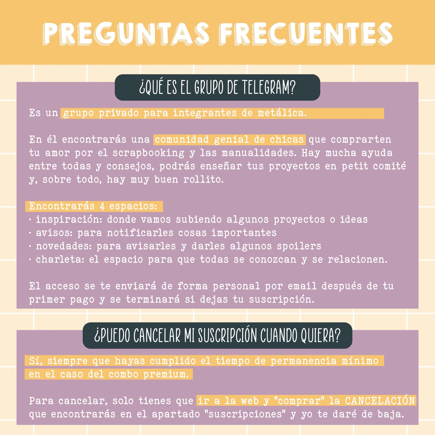 SUSCRIPCIÓN METÁLICA - PAGO ÚNICO CUATRIMESTRAL - SCRAPBOOKING