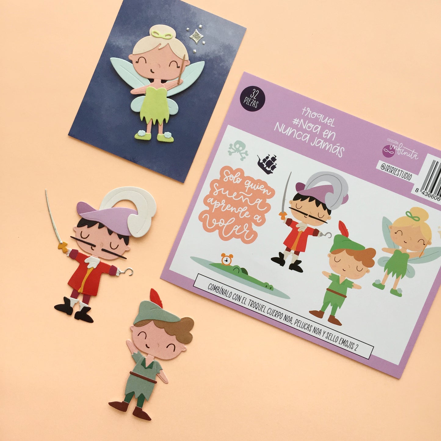 TROQUEL NOA EN NUNCA JAMÁS - COL. INFINITA - SCRAPBOOKING