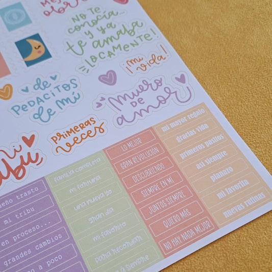 PEGATINAS PEQUEÑO TIPI - SCRAPBOOKING