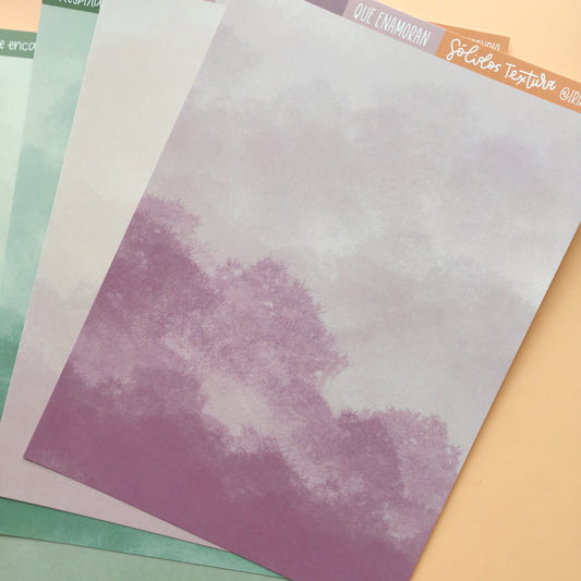 KIT 18 PAPELES SÓLIDOS TEXTURA EN 6X8" - COL. INFINITA - SCRAPBOOKING