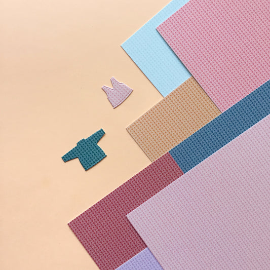 PAPELES MINI ESTAMPADOS LANA - COLEC. INFINITA - SCRAPBOOKING