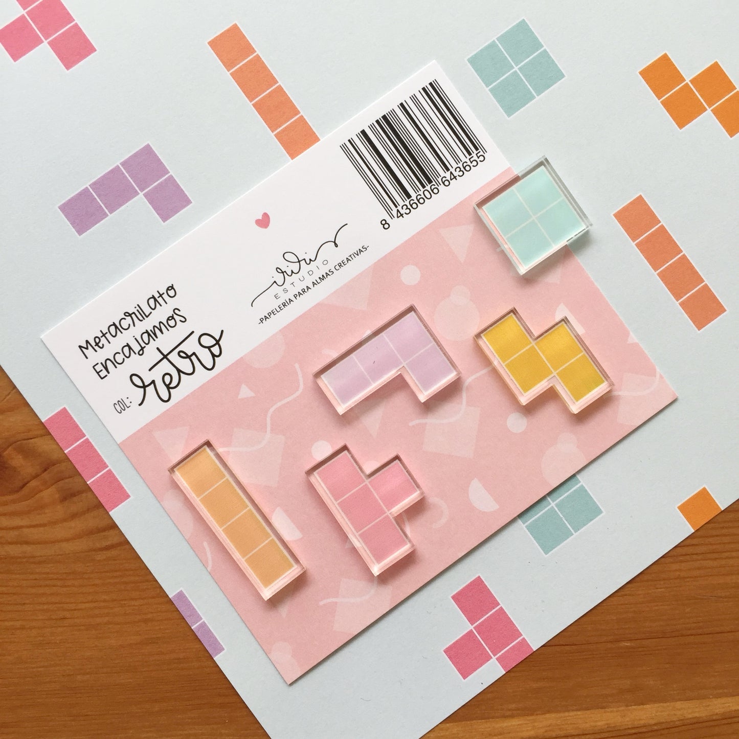 METACRILATO ENCAJAMOS - RETRO - SCRAPBOOKING