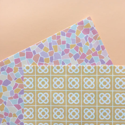 PACK 2 TELAS DE ENCUADERNAR BARCELONA - SCRAP POWER - SCRAPBOOKING