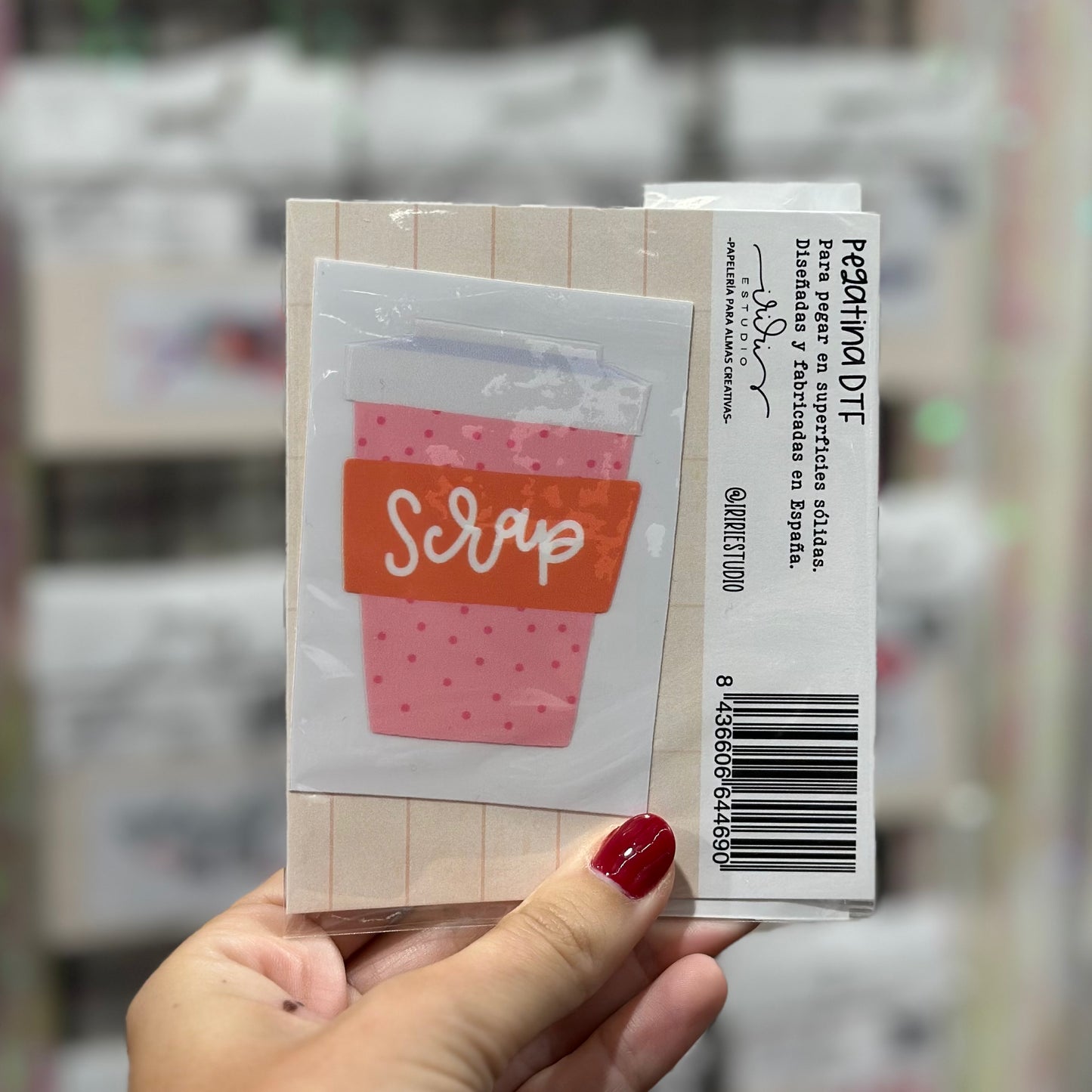 PEGATINA VASO SCRAP DTF - IMPERDIBLES - SCRAPBOOKING