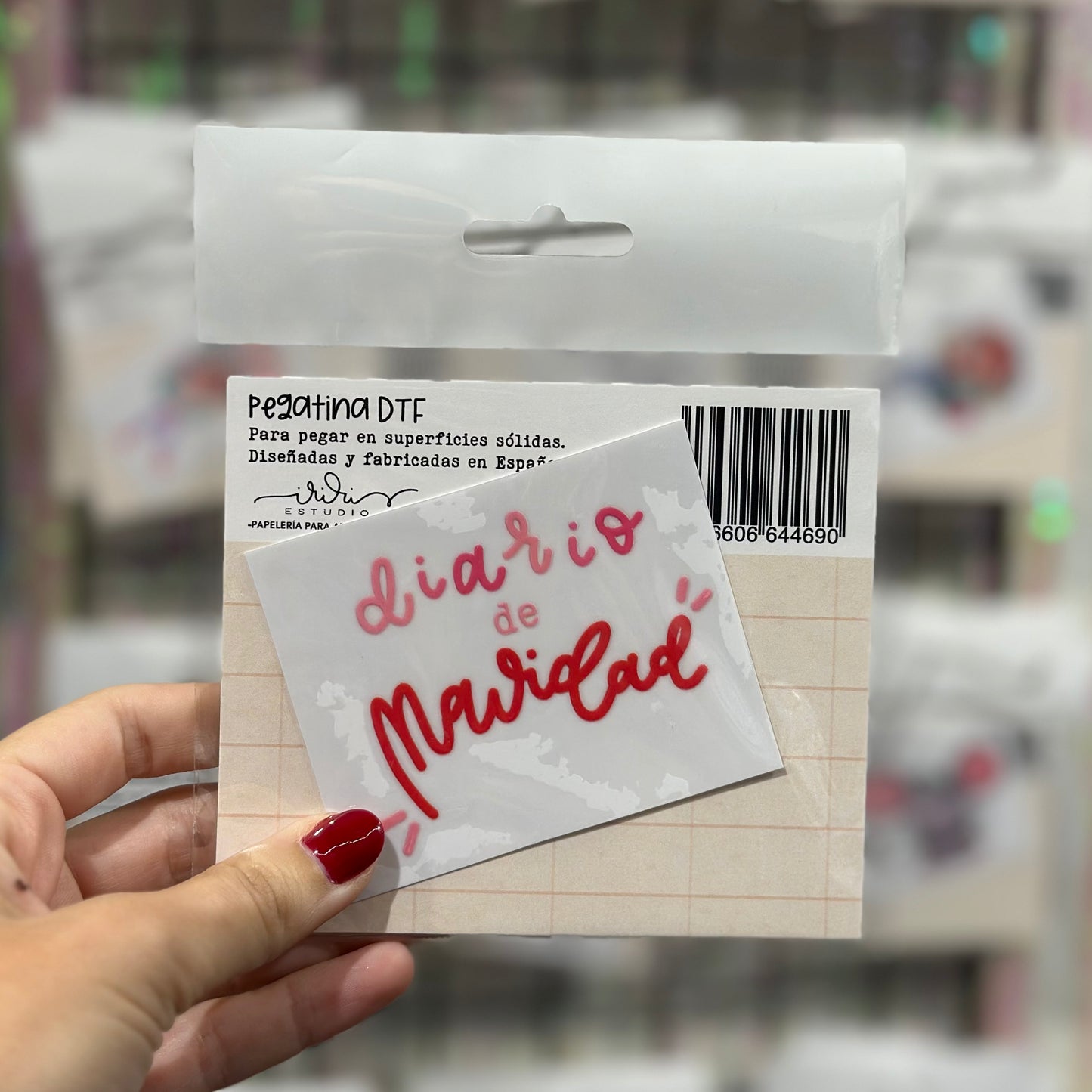 PEGATINA DIARIO DE NAVIDAD DTF - IMPERDIBLES - SCRAPBOOKING