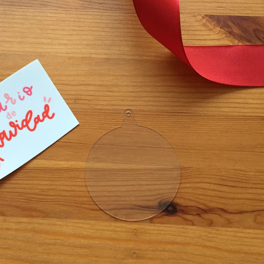 BOLA DE NAVIDAD DE METACRILATO - IMPERDIBLES - SCRAPBOOKING
