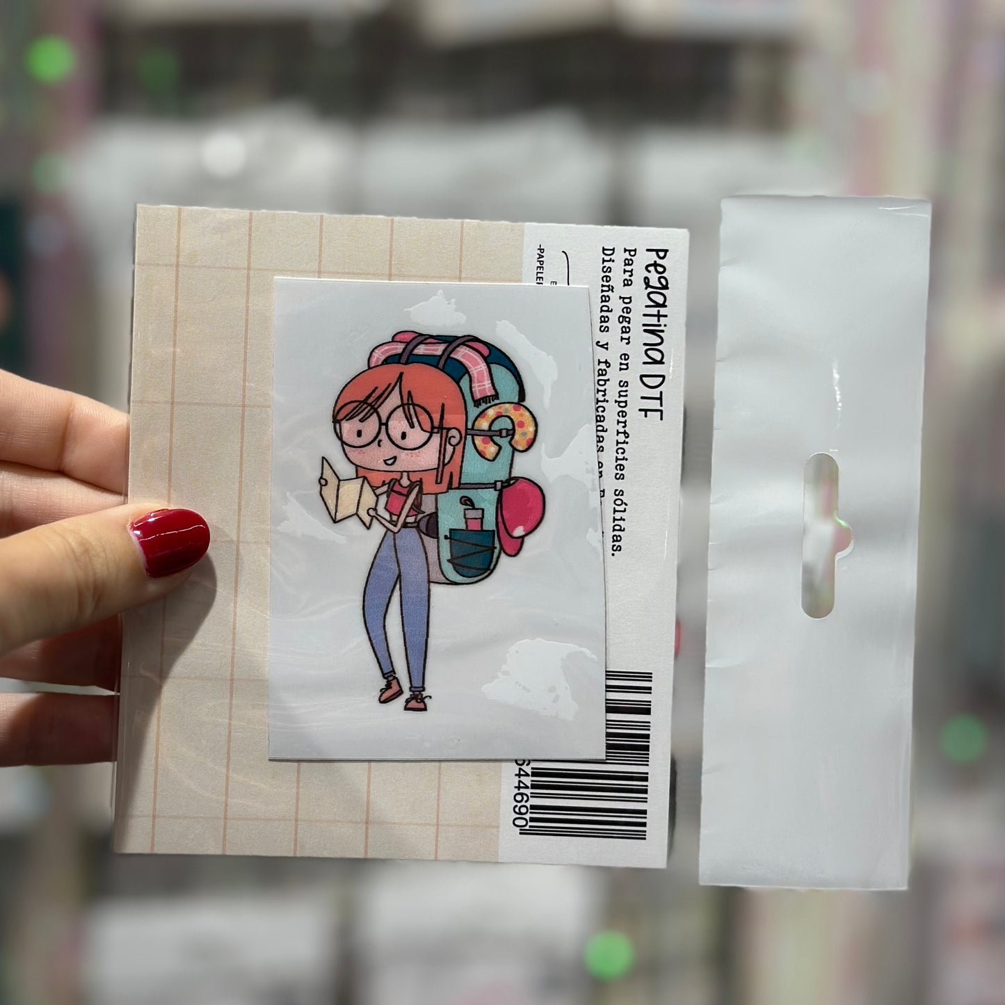 PEGATINA MOCHILERA VIAJES DTF - IMPERDIBLES - SCRAPBOOKING