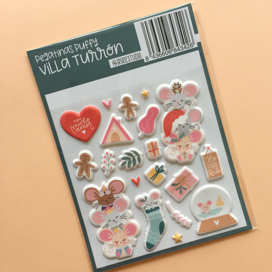PEGATINAS PUFFY VILLA TURRÓN (nuevo) - VILLA TURRÓN - SCRAPBOOKING