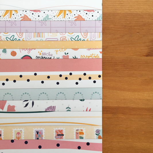 KIT 12 PAPELES CAIPIRIÑA - 12X12" 1 CARA - SCRAPBOOKING