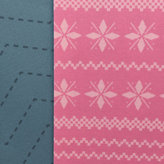 PACK 2 TELAS DE ENCUADERNAR INVIERNO - YETI - SCRAPBOOKING