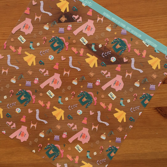 ACETATO INVIERNO - YETI - SCRAPBOOKING