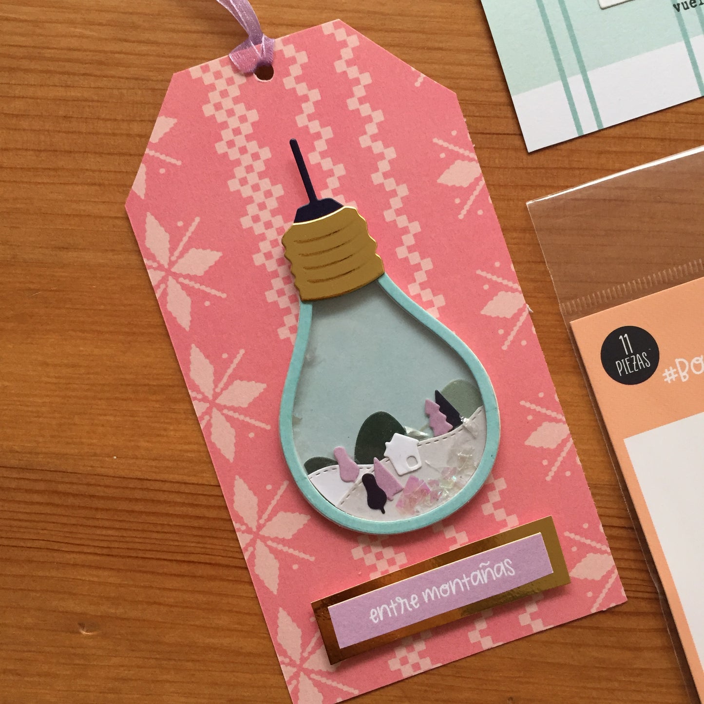 TROQUEL BOMBILLA/GLOBO - YETI - IMPERDIBLES - SCRAPBOOKING