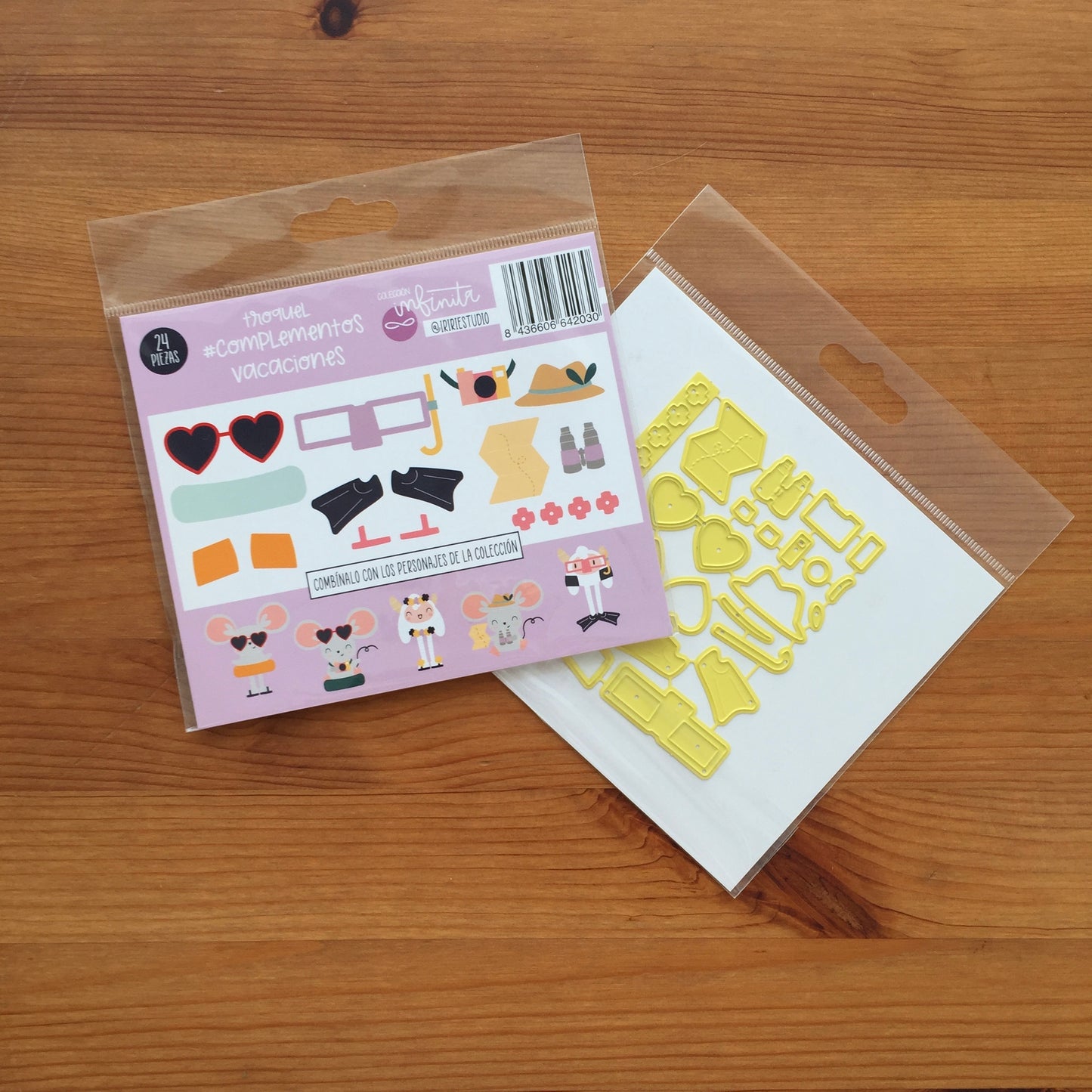 TROQUEL COMPLEMENTOS VACACIONES - COL. INFINITA - SCRAPBOOKING