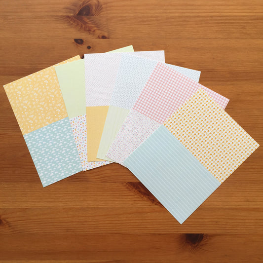 PAPELES MINI ESTAMPADOS COLORÍN COLORADO - COLEC. INFINITA - SCRAPBOOKING