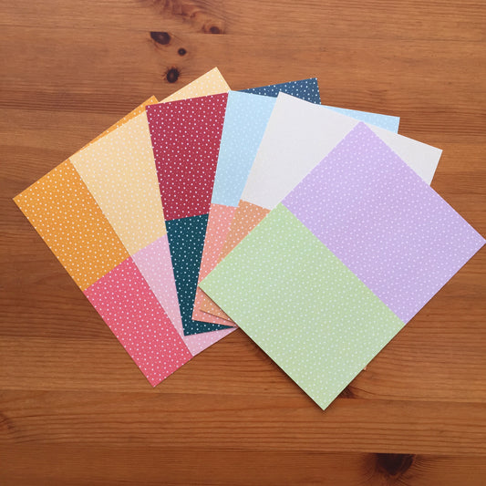 PAPELES MINI ESTAMPADOS ESTRELLAS - COLEC. INFINITA - SCRAPBOOKING