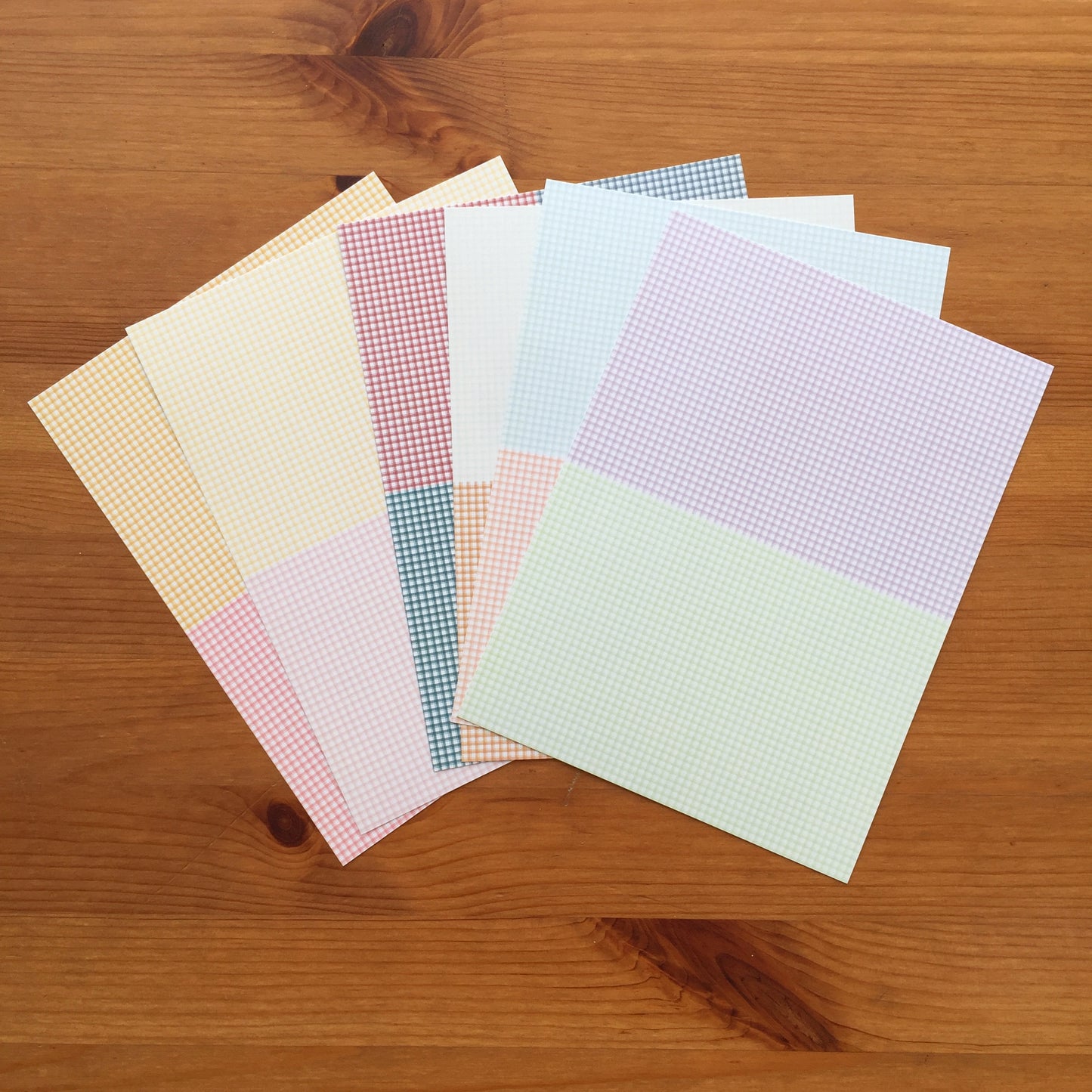 MINI ESTAMPADOS VICHY - COLEC. INFINITA - SCRAPBOOKING