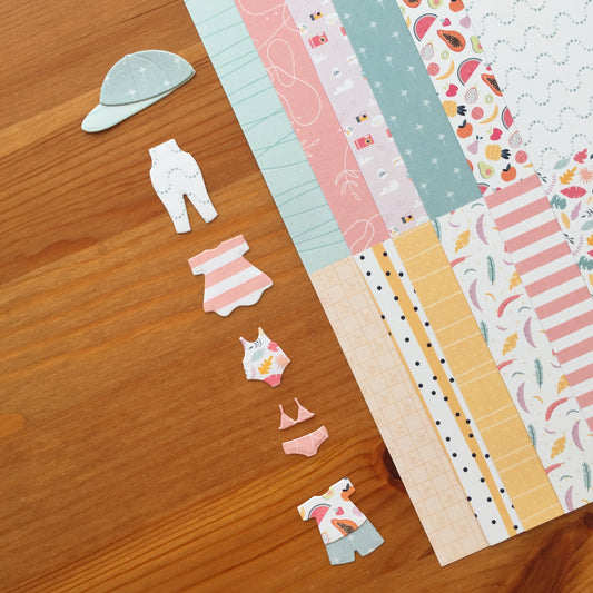 PAPELES MINI ESTAMPADOS MOGÁN - COLEC. INFINITA - SCRAPBOOKING