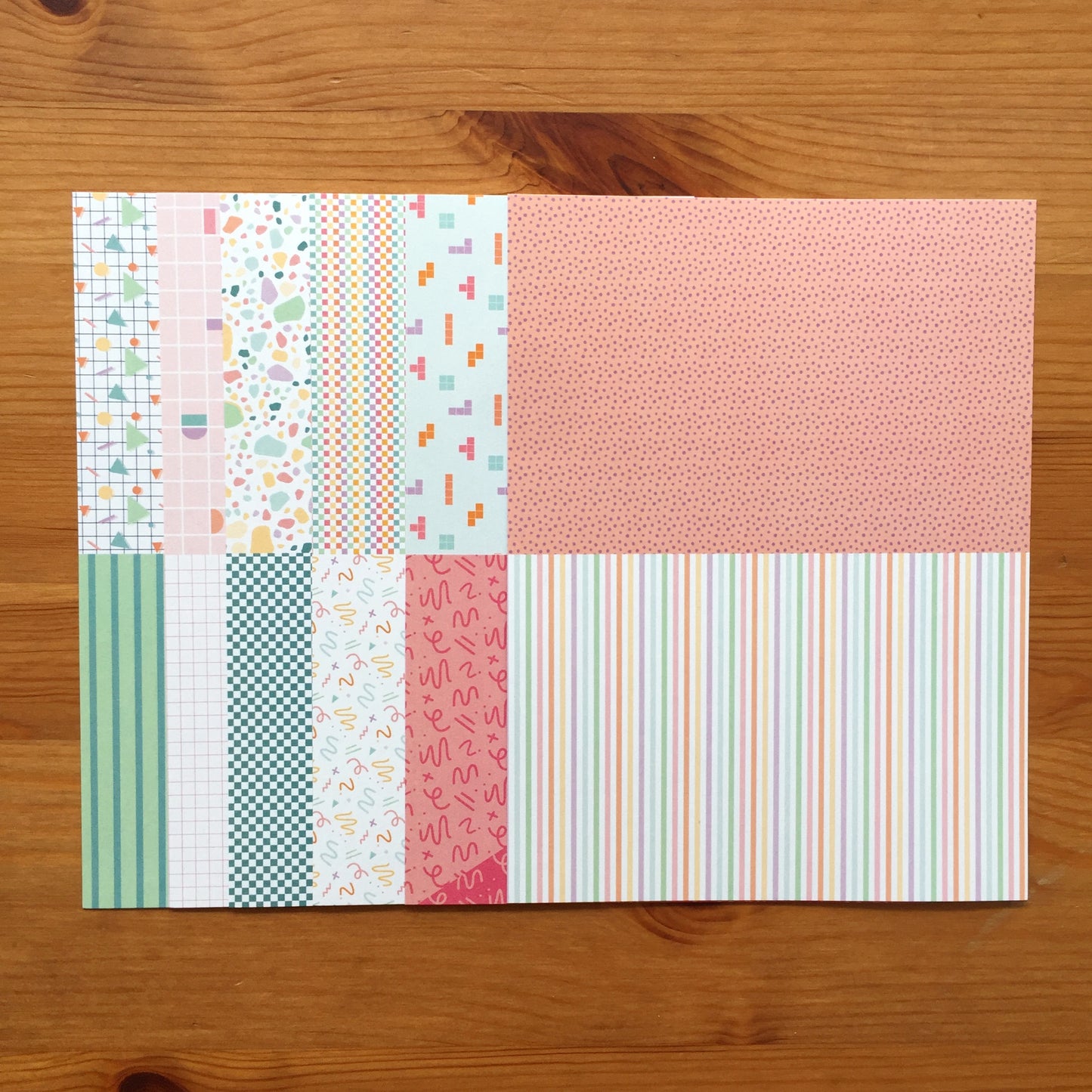 MINI ESTAMPADOS RETRO - COLEC. INFINITA - SCRAPBOOKING