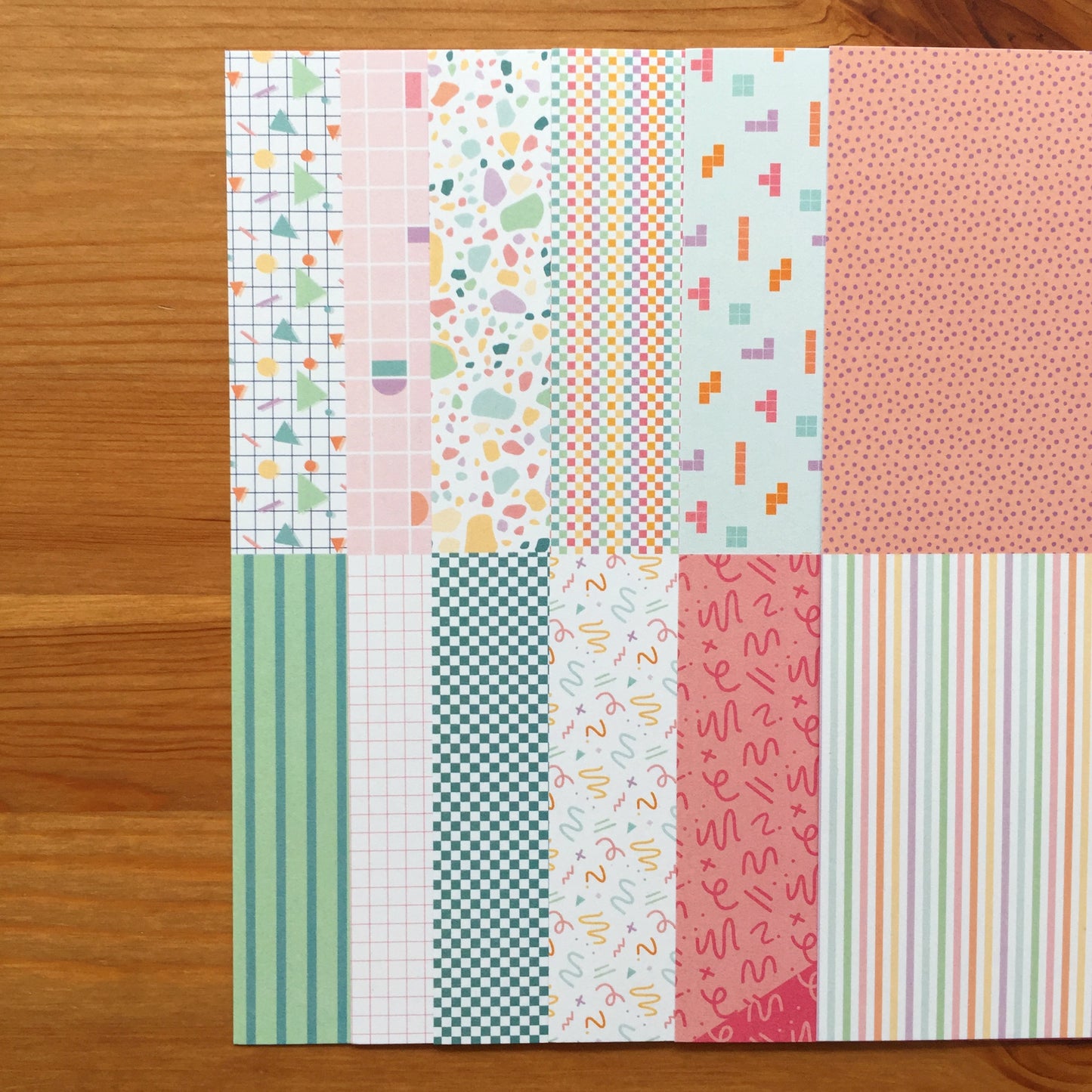 MINI ESTAMPADOS RETRO - COLEC. INFINITA - SCRAPBOOKING