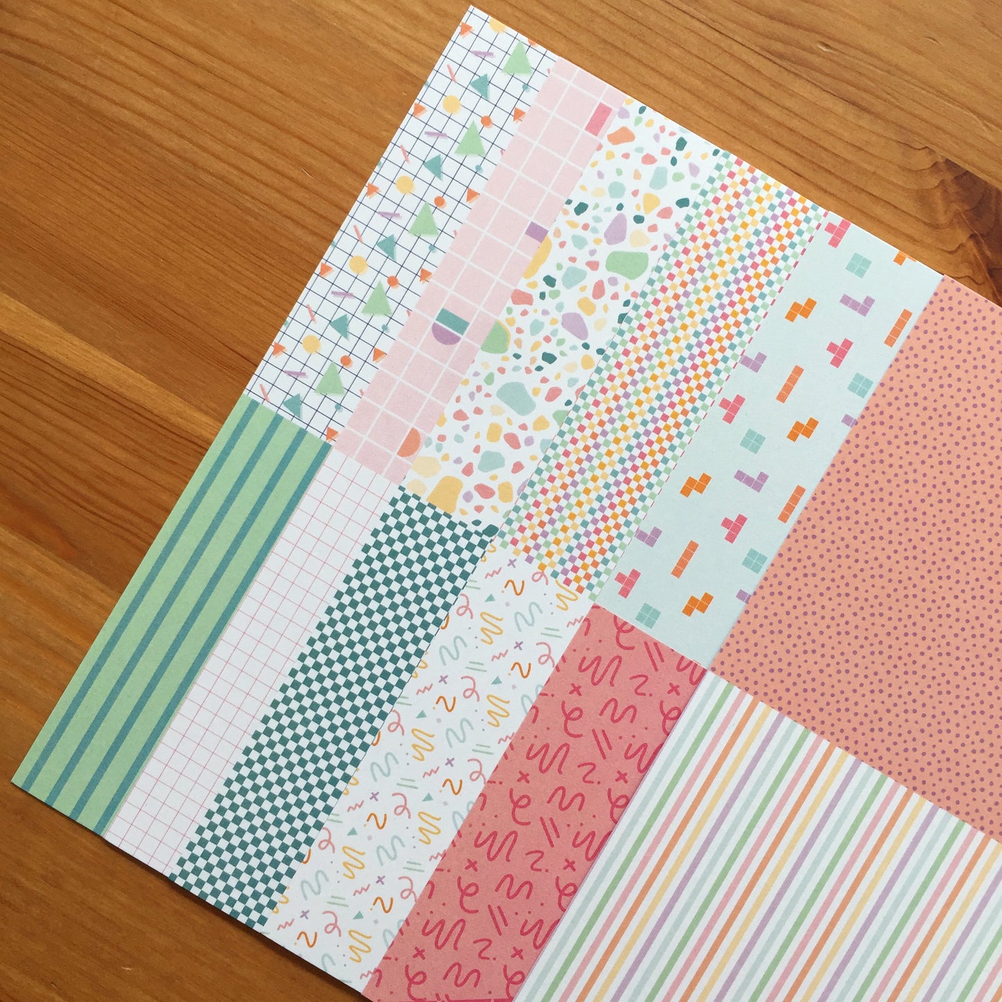 MINI ESTAMPADOS RETRO - COLEC. INFINITA - SCRAPBOOKING