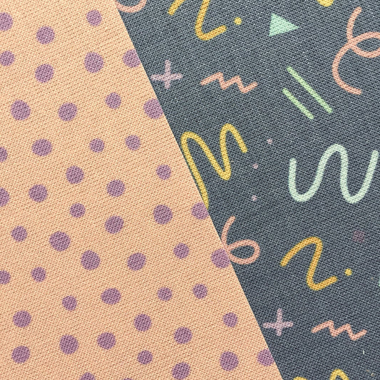 PACK 2 TELAS DE ENCUADERNAR PUNKY - RETRO - SCRAPBOOKING