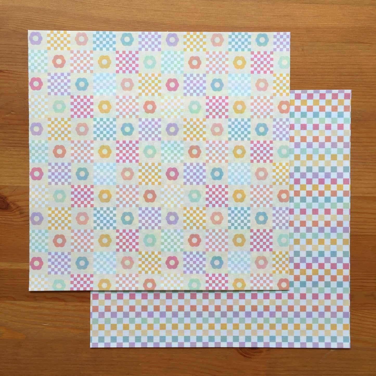 PACK 2 TELAS DE ENCUADERNAR CROCHET - RETRO - SCRAPBOOKING