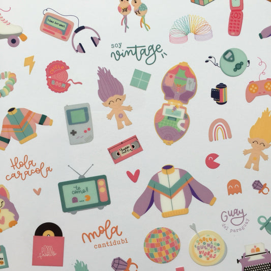 ACETATO TESOROS - RETRO - SCRAPBOOKING