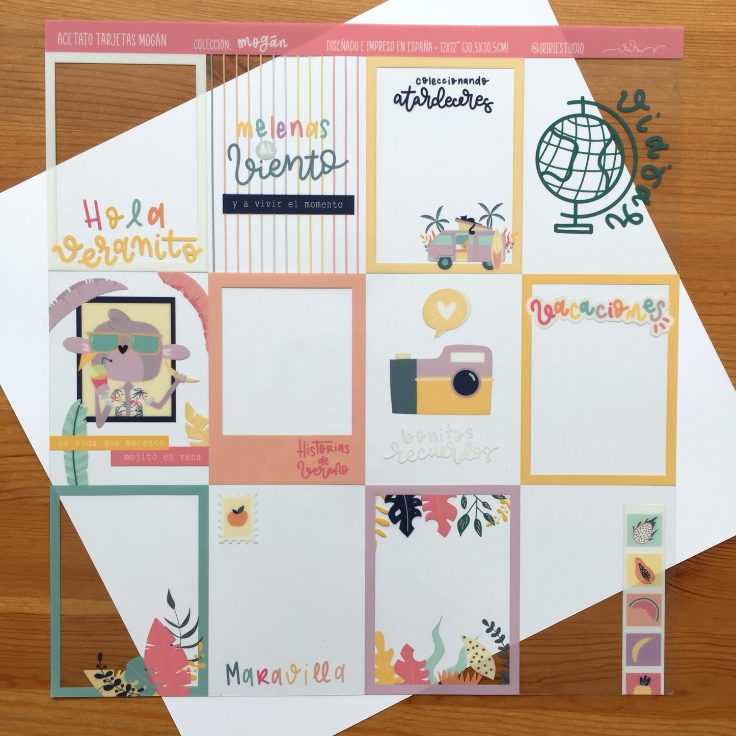ACETATO TARJETAS MOGÁN - MOGÁN - REPO BAJO PEDIDO - SCRAPBOOKING