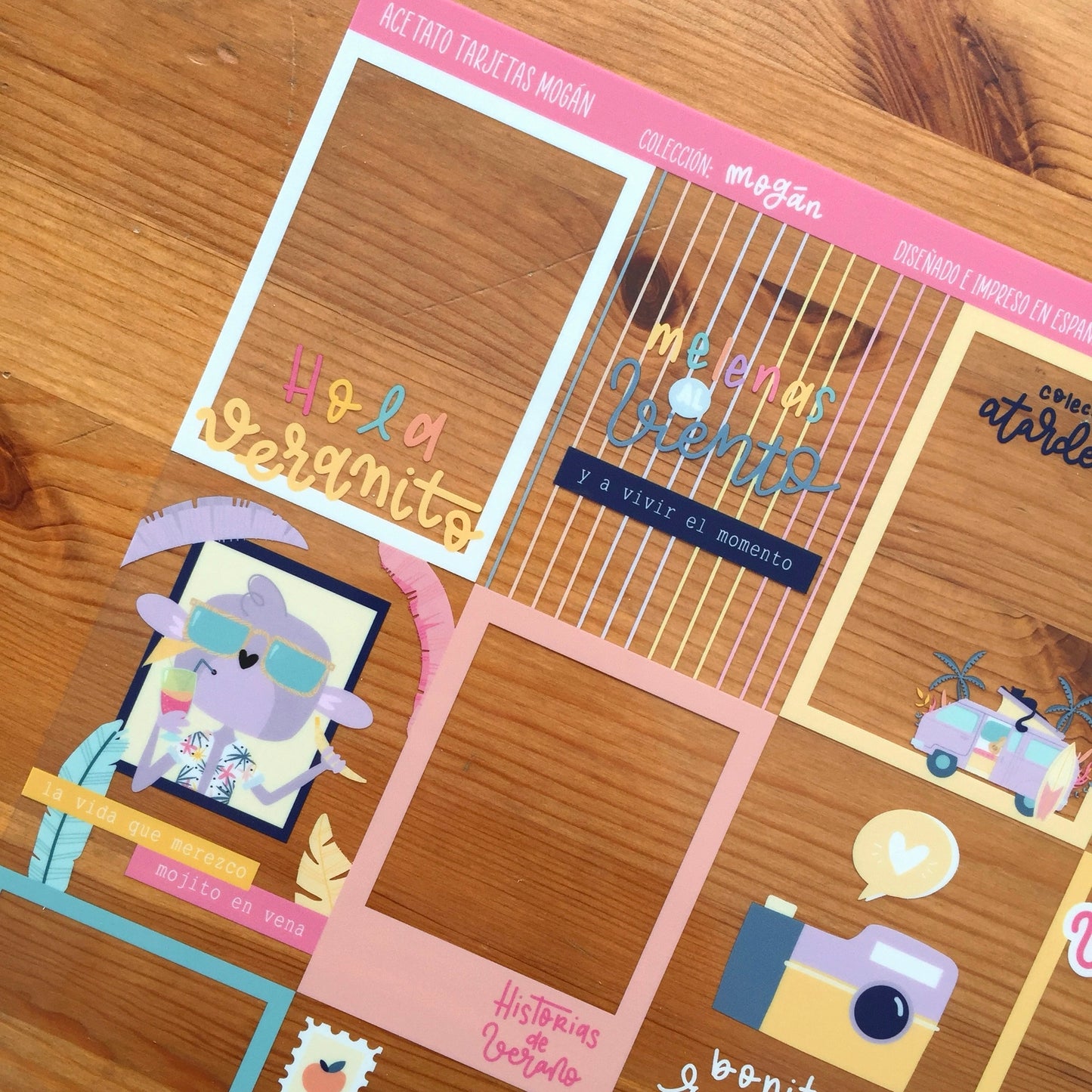ACETATO TARJETAS MOGÁN - MOGÁN - REPO BAJO PEDIDO - SCRAPBOOKING