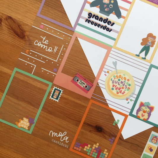 ACETATO TARJETAS RETRO - RETRO - SCRAPBOOKING