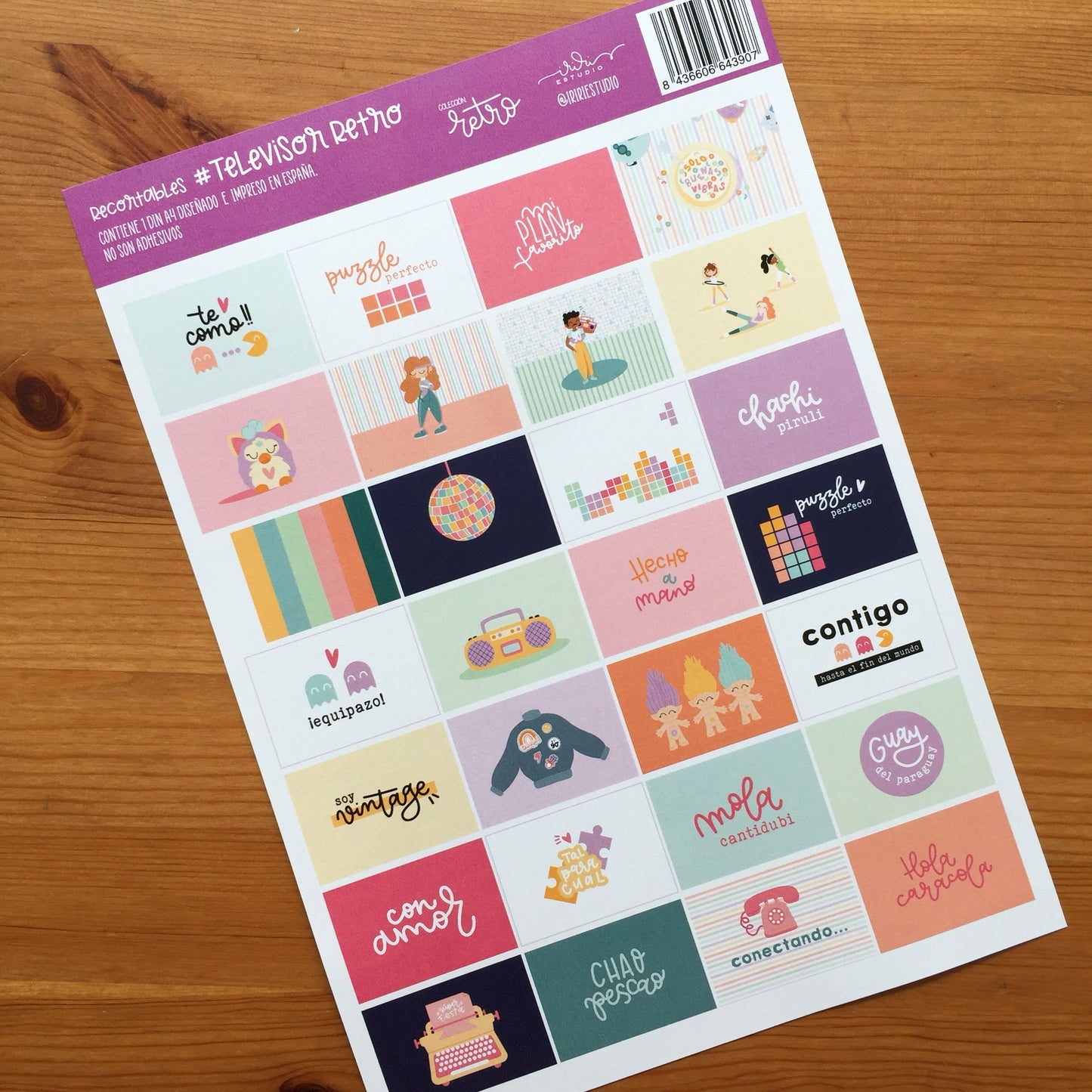RECORTABLES TELEVISOR RETRO - (NO SON DIE CUTS ) - SCRAPBOOKING