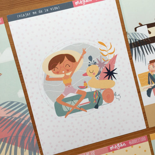 KIT 8 ILUSTRACIONES MOGÁN - COLEC. FÉNIX - SCRAPBOOKING