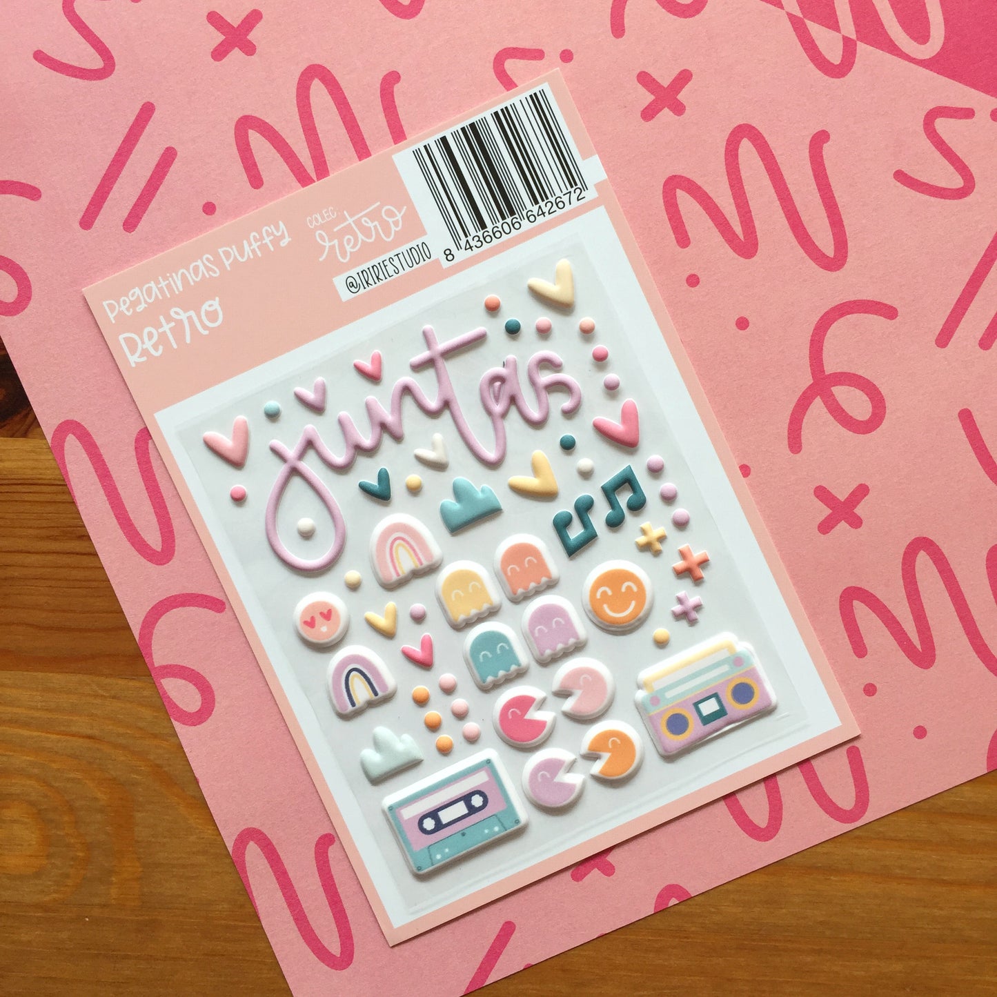 PEGATINAS PUFFY RETRO - SCRAPBOOKING