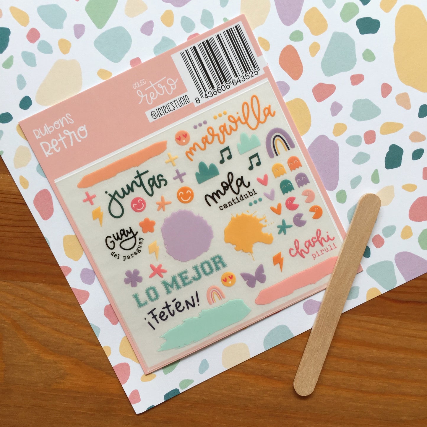 RUBONS RETRO - ( PEGATINAS ) -SCRAPBOOKING