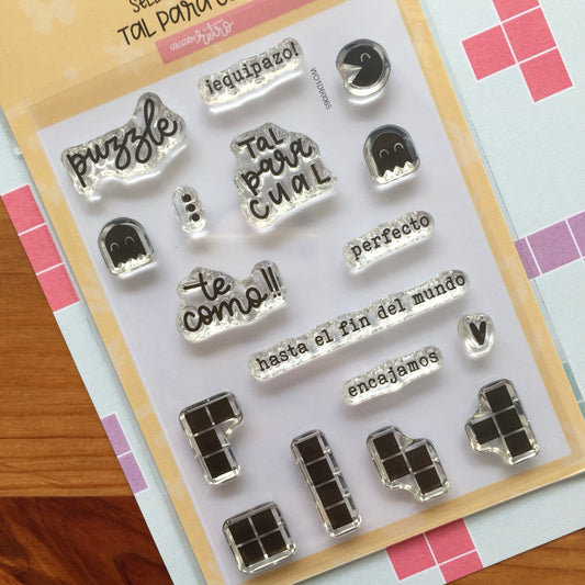 SELLO TAL PARA CUAL (A7) - RETRO - SCRAPBOOKING