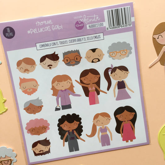 TROQUEL PELUCAS GABI - COL. INFINITA - SCRAPBOOKING