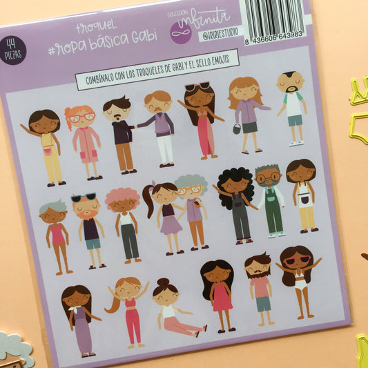 TROQUEL ROPA BÁSICA GABI - COL. INFINITA - SCRAPBOOKING