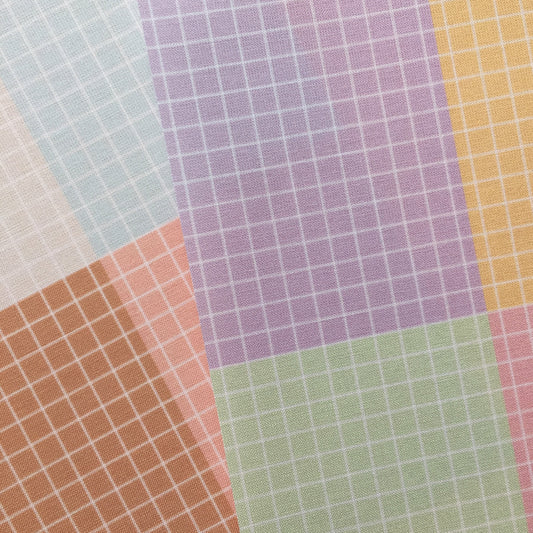 KIT 2 TELAS MINI CUADROS 6X8"- COLEC. INFINITA - SCRAPBOOKING