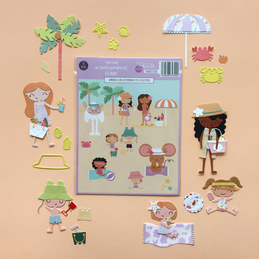 TROQUEL COMPLEMENTOS PLAYA - COL. INFINITA - SCRAPBOOKING