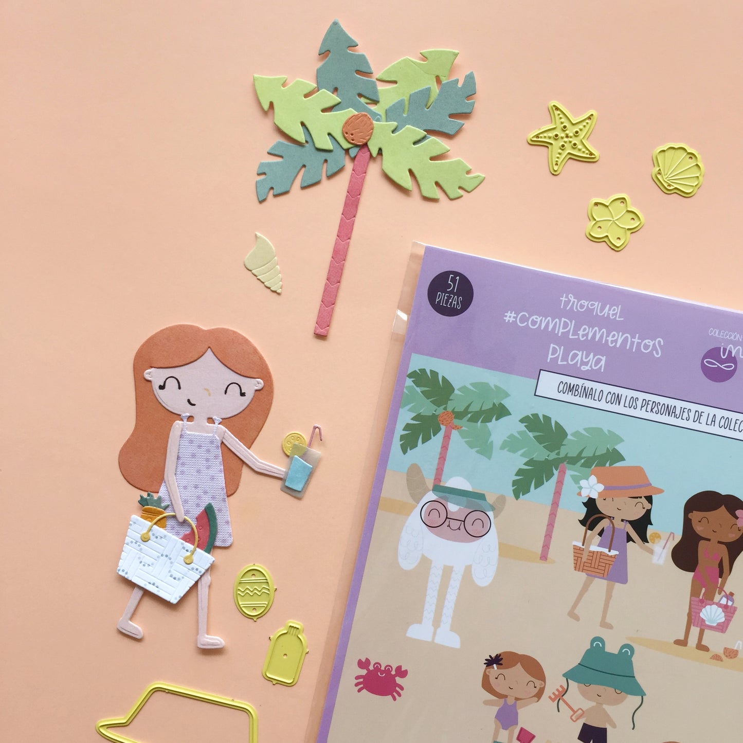 TROQUEL COMPLEMENTOS PLAYA - COL. INFINITA - SCRAPBOOKING