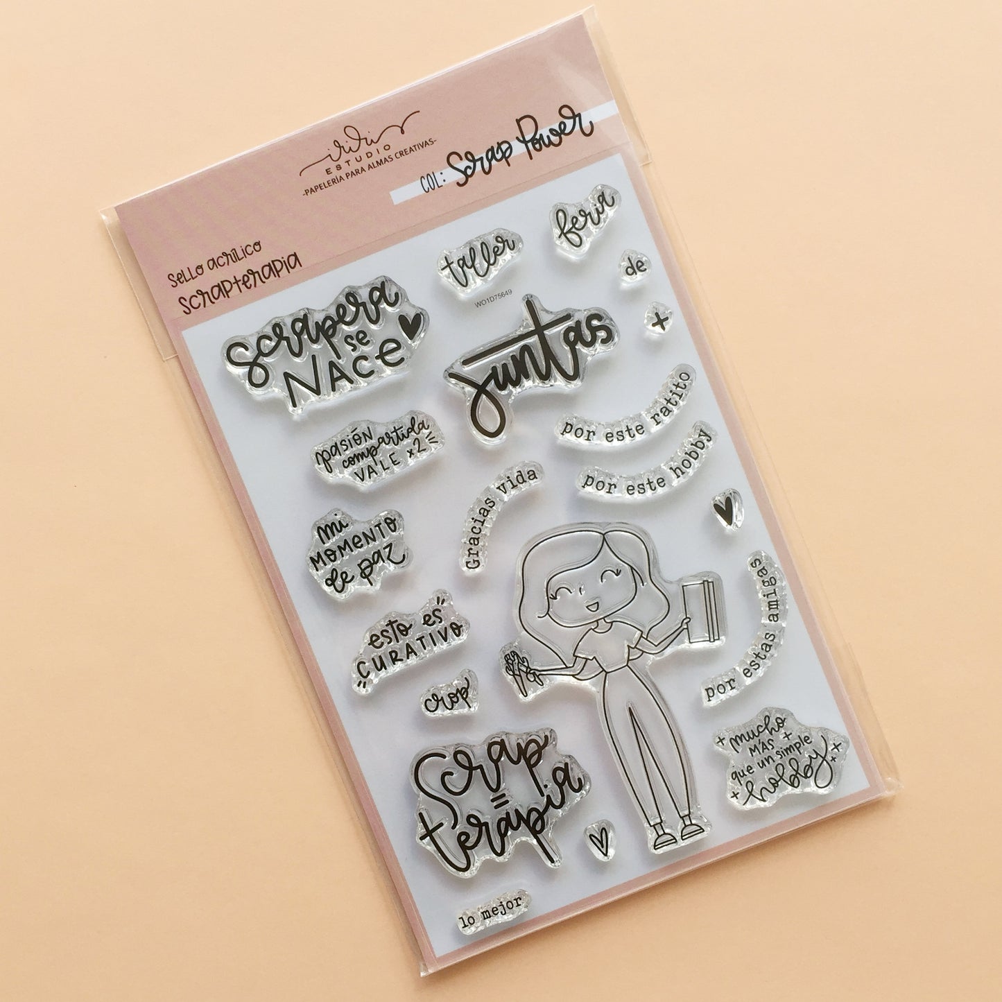 SELLO SCRAPTERAPIA (A6) - COLEC. SCRAP POWER - SCRAPBOOKING