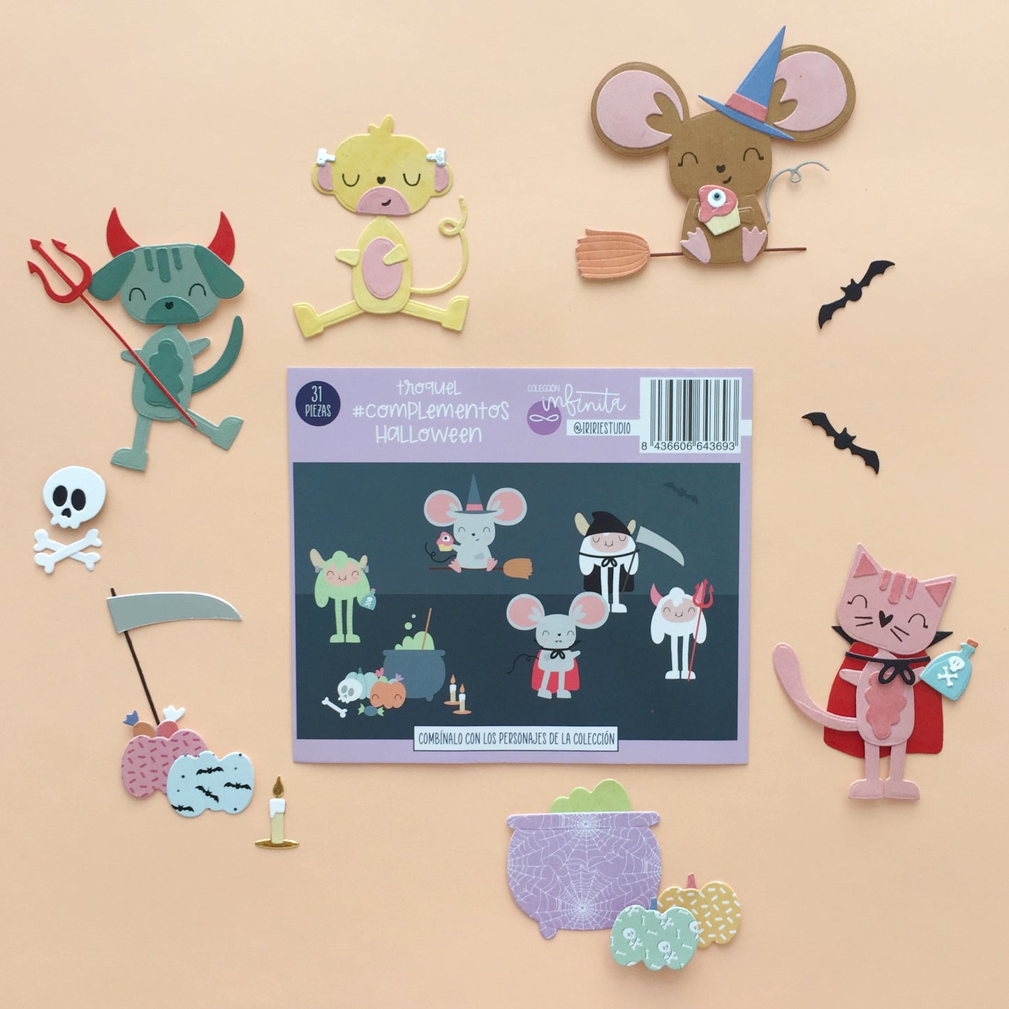 TROQUEL COMPLEMENTOS HALLOWEEN - COL. INFINITA - SCRAPBOOKING