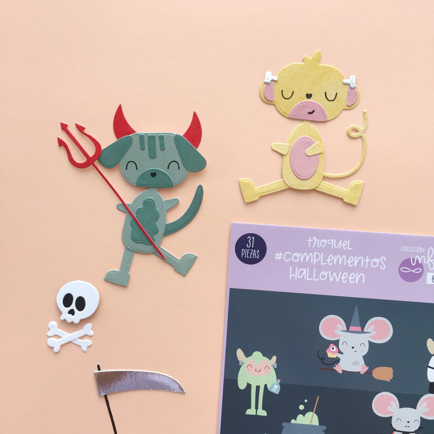 TROQUEL COMPLEMENTOS HALLOWEEN - COL. INFINITA - SCRAPBOOKING