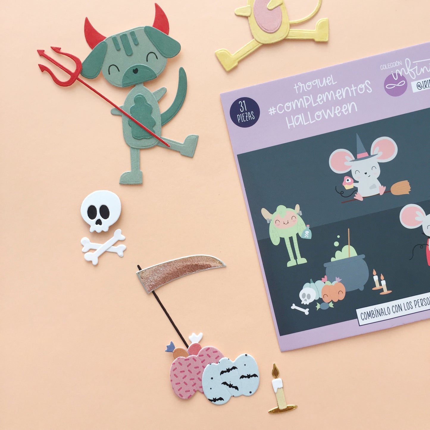 TROQUEL COMPLEMENTOS HALLOWEEN - COL. INFINITA - SCRAPBOOKING