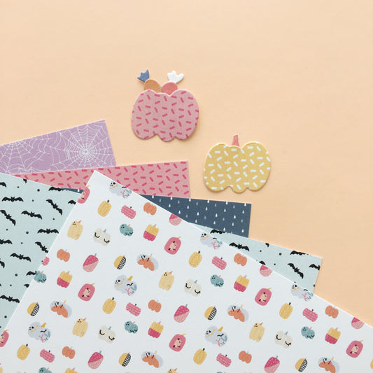 PAPELES MINI ESTAMPADOS HALLOWEEN - COLEC. INFINITA - TAMADABA - SCRAPBOOKING