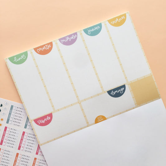 PLANIFICADOR DE MESA VOLANDO ALTO - ORGANIZACIÓN - IMPERDIBLES - SCRAPBOOKING