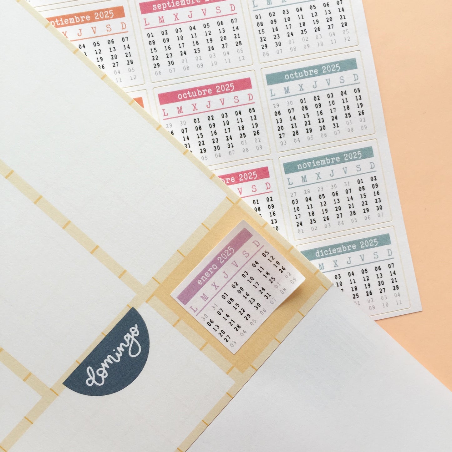 PLANIFICADOR DE MESA VOLANDO ALTO - ORGANIZACIÓN - IMPERDIBLES - SCRAPBOOKING