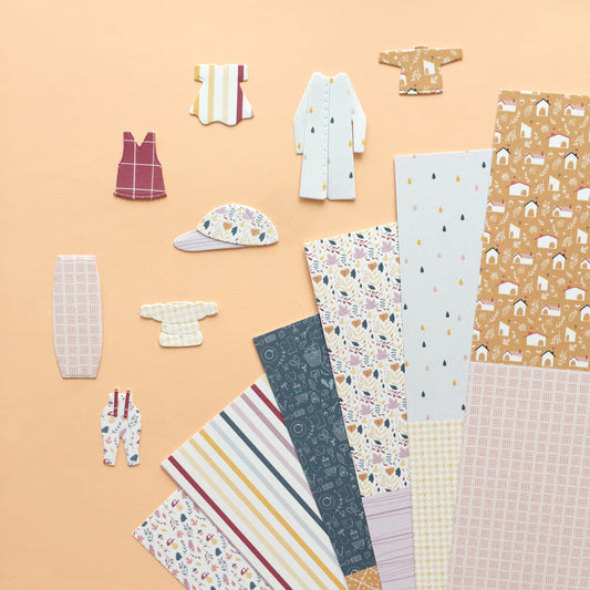 PAPELES MINI ESTAMPADOS OTOÑO - COLEC. INFINITA - TAMADABA - SCRAPBOOKING