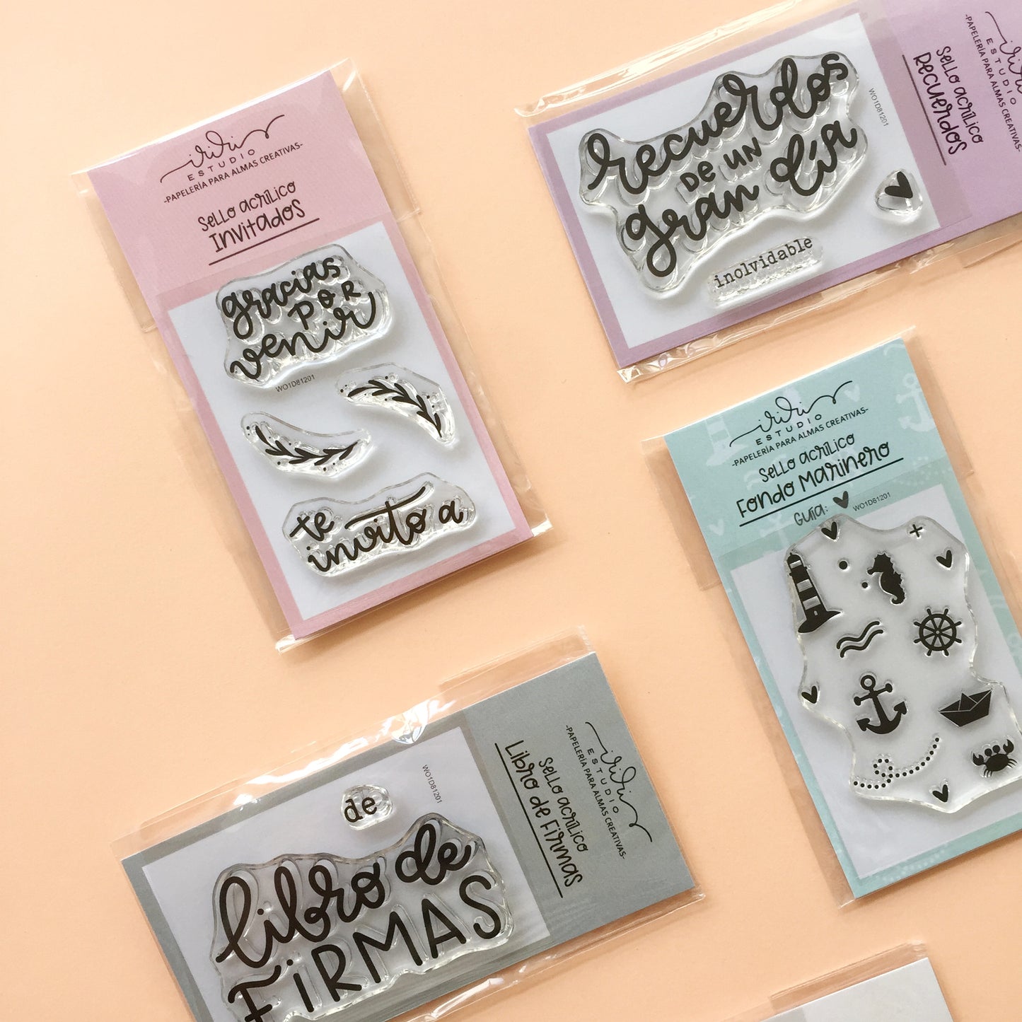 PACK 8 SELLOS (5X7) - BBC Y EVENTOS - IMPERDIBLES - SCRAPBOOKING